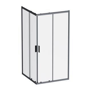 Душевой уголок Am.Pm Gem W90G-403-100100-BT 100x100 см без поддона чёрный матовый